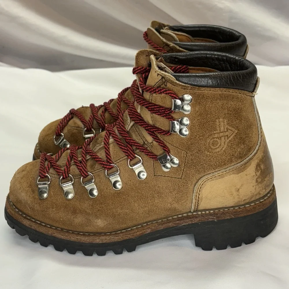 Vintage Dexter Mountaineer‎ Alpine Hiking Boots Men's 6 Women's 7 USA